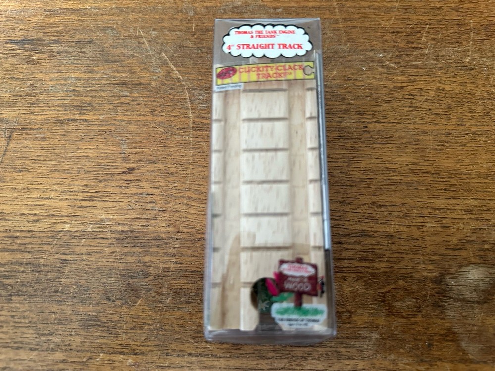 1994 Learning Curve Wooden Thomas Train Clickety Clack 4 Inch Straight Tracks!