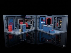 1:12 Scale 6” Gi Joe Classified Cobra Command Center Custom Diorama