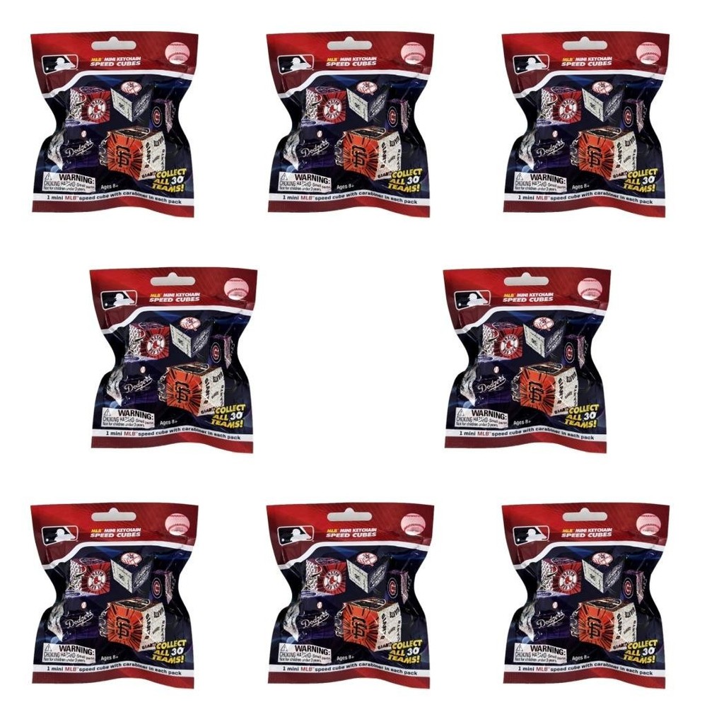 MLB Mini Keychain Speed Cubes – Lot of 8 Sealed Blind Bags