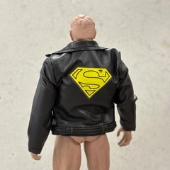 PB-MF-SUPB: 1/12 Faux Leather Jacket for McFarlane Superboy, 6″ muscular body