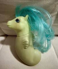 My Little Pony- Sea Shimmer G1- Vintage 1984 Hasbro- Baby Sea Ponies- Green Blue