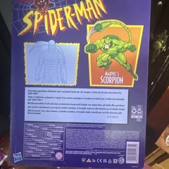 Marvel Comics Spider-Man Scorpion Action Figure Green Plastic Boxed w/ Tail