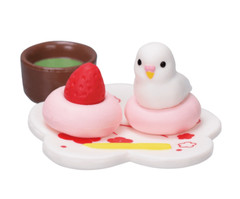 Cute Blind Box Capsule Tiny Toy Animal Parrot Bird 1 Random Food Mini Figure