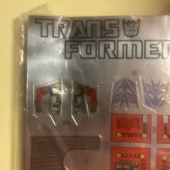Sealed Transformers G1 MEGATRON STICKER SHEET & INSERT. EXTREMELY RARE