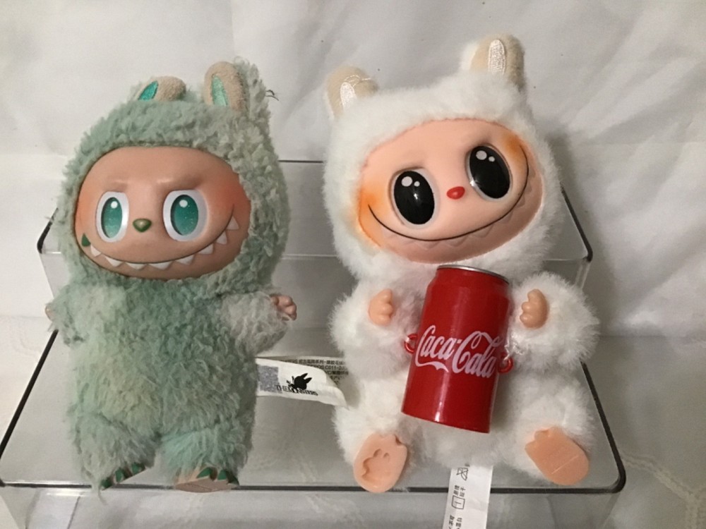 Pop mart Labubu the monsters Cocacola and green grape plush