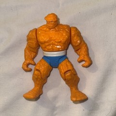 Vintage ToyBiz Marvel Fantastic Four The Thing 5in Orange Loose Toy Figure