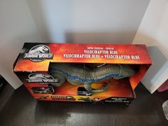 Velociraptor Blue Super Colossal JURASSIC PARK WORLD Dino Rivals MIB NEW