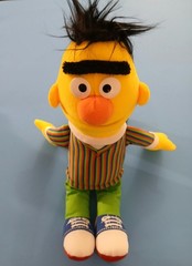 Sesame Street Big Bird, Grover, Bert, Ernie & Baby Kermit 14 In Plush Lot Cute