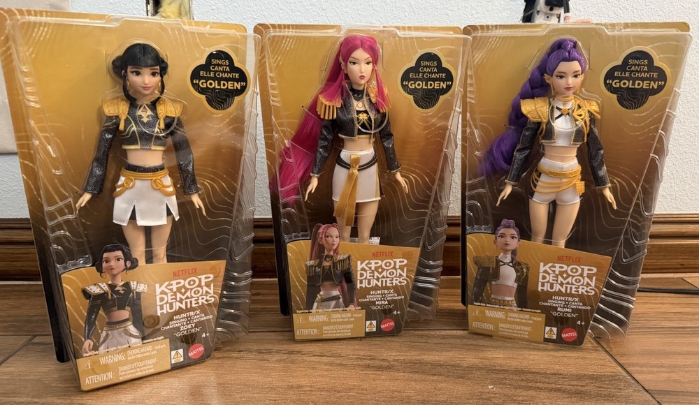 Mattel KPop Demon Hunters HUNTR/X Golden Singing Dolls Rumi Mira Zoey SHIPS ASAP