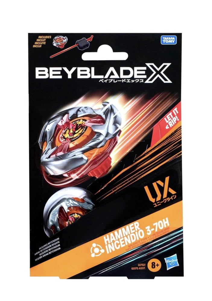 Beyblade X Hammer Incendio 3-70H (UX Series) Hasbro