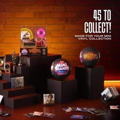 Mini Brands Really Works Vinyl Player + 3 Capsule Vinyl Series 1 Bundle IN HAND