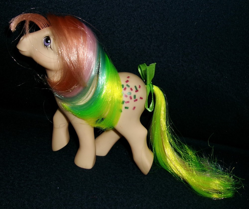 Rose: My Little Pony MLP Vintage Rainbow Pony Confetti #2 VERY GOOD glittery G1