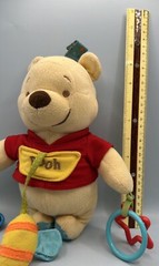 Disney Babies Winnie The Pooh Plush Rattle Sensory Crib Toy Plush