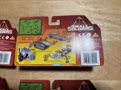 Small Soldiers set of 4 skate-a-pult,buzzsaw tank, power drill cycle, razorblade