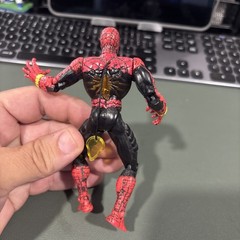 Electro Shock Spider-Man 5″ Action Figure 1997 Toybiz Incomplete
