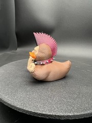 Punk Rock Bigfoot Ducky Figurine Flipping The Birdie! Ready For Your Jeep!