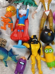 Mixed Boys Lot of Vintage and Modern Toys and Action Figures 50+ Pieces Extras
