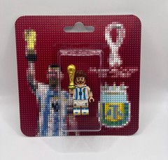 Lot 4x LIONEL MESSI HANDMADE BRICK FIGURE WALL ART COLLECTIBLE WORLD CUP MIAMI