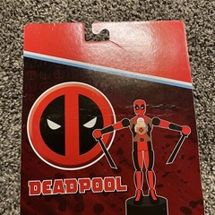 2018 San Diego Comic Con Debut Deadpool & Cable Wooden Puppet #983/1500 Marvel