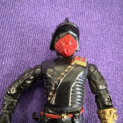 Black Red Gold Masked Cobra-Style Action Figure w/ Helmet, Plastic