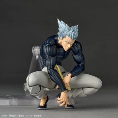 Kaiyodo Revoltech Amazing Yamaguchi Garou One Punch Man Figure w/Bonus In Hand