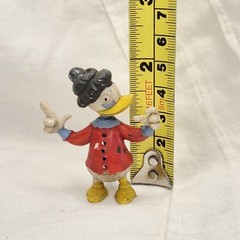 VTG Grandma Duck – Heimo Red Jacket PVC Plastic Figure 2″t – Walt Disney