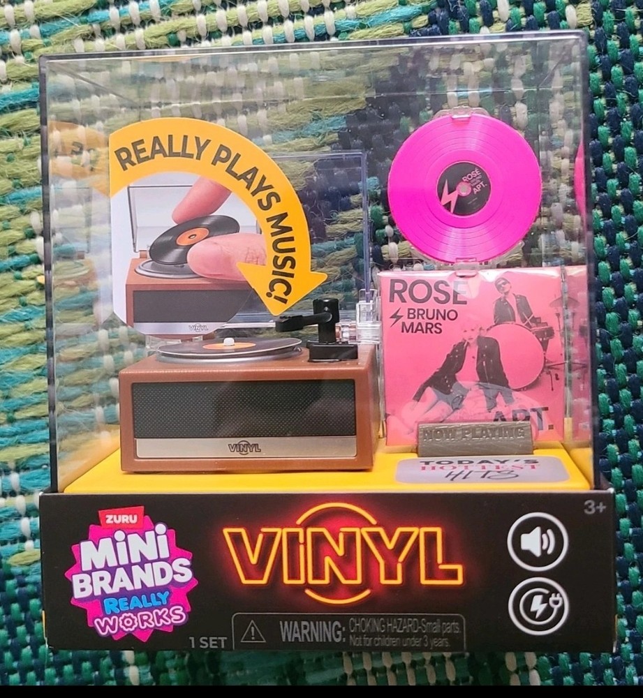 Zuru Mini Brands Vinyl Toy Record Player Really Works Sealed Ready To Ship