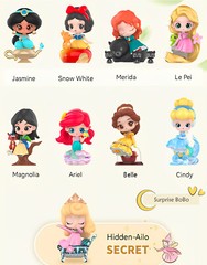 TOP TOY Disney Princess Fairy Tale Town Series Blind Box Figure Toys Gift