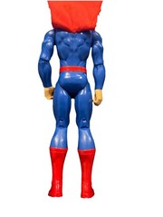 Superman DC Comics Action Figure w/ Cape Blue Red Plastic Fabric
