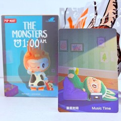 POP MART Labubu The Monsters 1:00 A.M. Series Figure Doll – Music Time