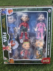 FIFA Soccer Action Figure Set w/ Mascots Clutch, Zabu & Meple, Multicolor