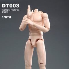 1/6 Male Pale Skin Narrow Shoulder Soldier Body For 12in Action Figure Model
