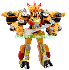 Dino Core Golden Ultimate D-Buster Tyranno Figure 7 in 1 Dinosaur Robot Combiner
