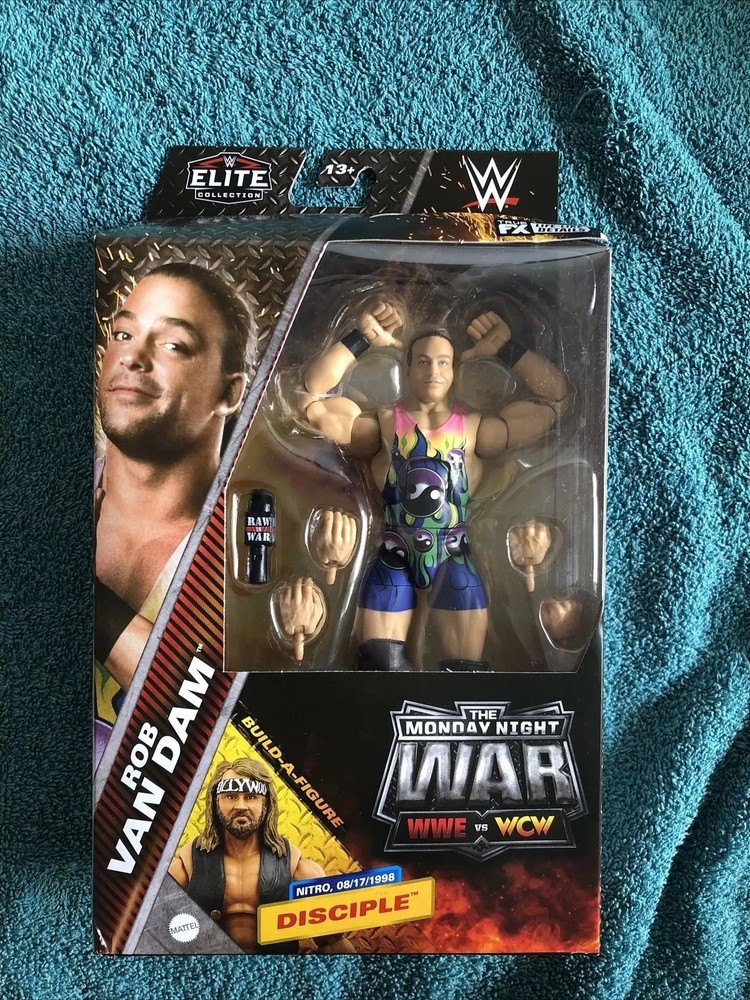 WWE Mattel Rob Van Dam Monday Night War Elite Figure Walmart Disciple BAF ECW