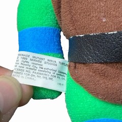 Vintage 1989 TMNT Leonardo Plush 8″ ACE Novelty Mirage Studios Ninja Turtles