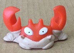 1997 Pokemon Finger Puppet Red Krabby Figure Gotta Catch em All Nintendo Bandai