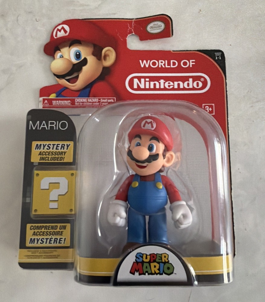 Mario 2014 World Of Nintendo Jakks Pacific 4″ Figure w/ Mystery Cube Series 1-1