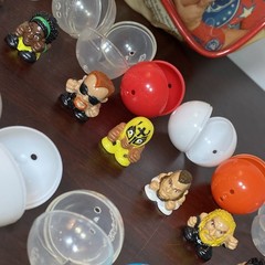 Lot 42 WWE WWF ECW WCW Mini Squinkies Wrestling Figures Tiny 0.75″ Tall CENA BAG