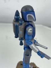 Star Wars Clone Wars mandalorian Warrior Jetpack Stand Blaster From Battlepack