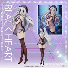 Black Heart Hyperdimension Neptunia Figure 24CM PVC Display Model Gift