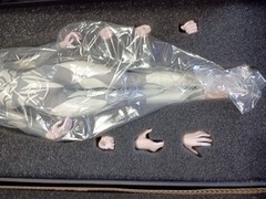 1/6 female Fitness body 2pc lot action figure lot new in damaged box
