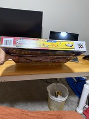 Mattel WWE Knuckle Crunchers WrestleMania Ring Set 4 Figures, Chair Ladder