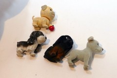 Hasbro Toys 1994 Puppy In My Pocket Dog pack of four lot Vintage