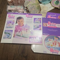 VINTAGE 1988 PRECIOUS PLACES MANSION HOUSES FIGURES LOT FISHER PRICE *Not Tested