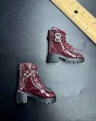 1/6 scale High Heel Pumps Boots HOLLOW RED For 12″ Female Figure Doll