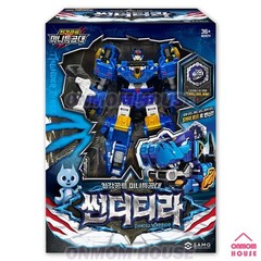 Miniforce Force Triga + Thunder Burning Storm Tidal Buster Robot Figure Set 6pc