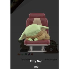 POP MART Star Wars Grogu Tiny but Mighty Figure, Cozy Nap, Open Box, New