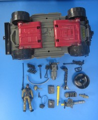 2010 GI Joe VAMP Jeep Vehicle Double Clutch 4″ Figure 25th Pursuit of Cobra POC