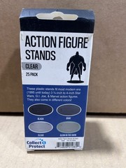 Entertainment Earth Action Figure Stands – 25‑Pack Clear for 3.75‑4″ Fig.