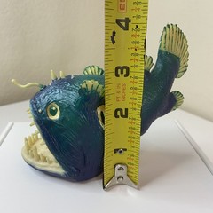Vintage 1997 AnglerFish Creatures Of The Deep By Safari Ltd 5” Figure Blue Green